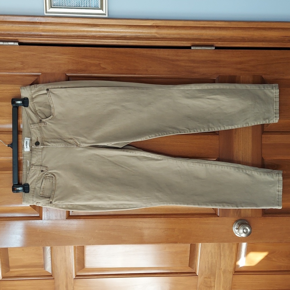 - Sonoma Women's Mid Rise Tan Skinny Stretchy Jegging Pants, Size 14, Like New